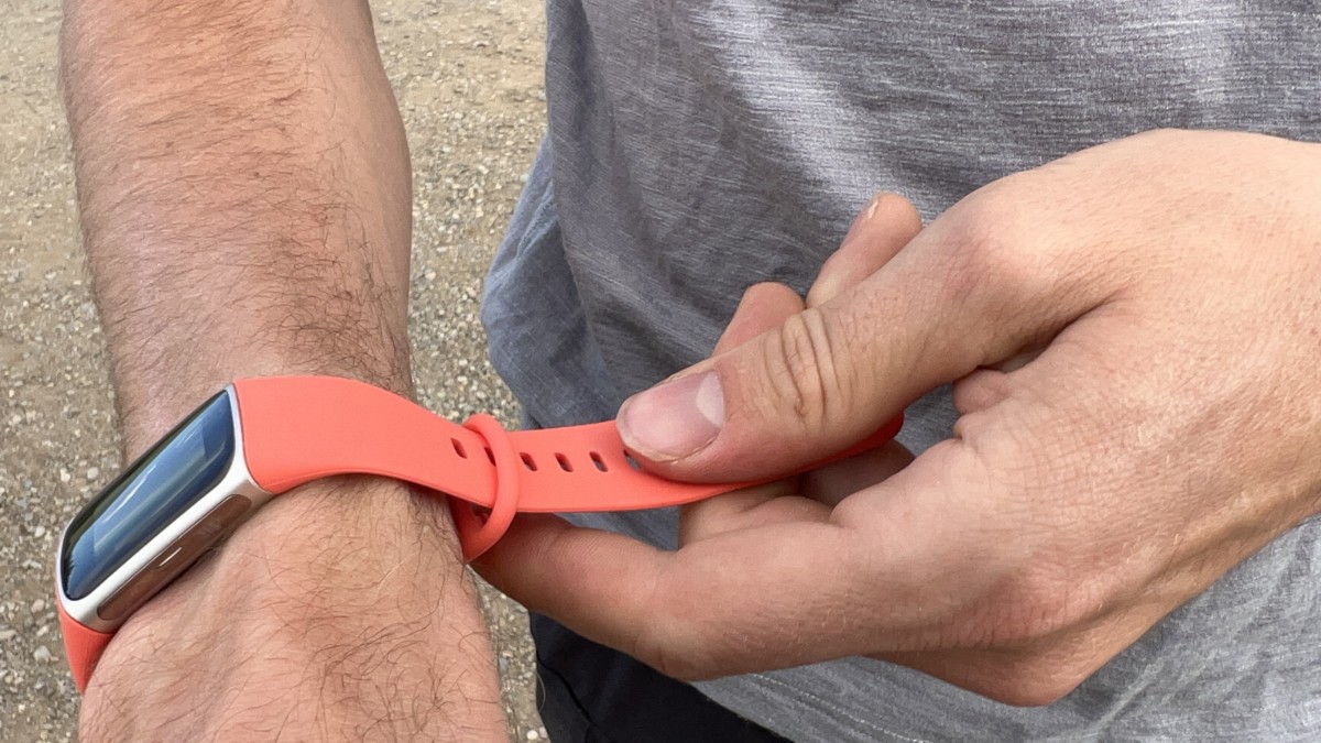 Fitbit Charge 6 Review (The strap design on the Fitbit 6 is comfortable with the tail easily tucked underneath, leaving a smooth wrap look...)
