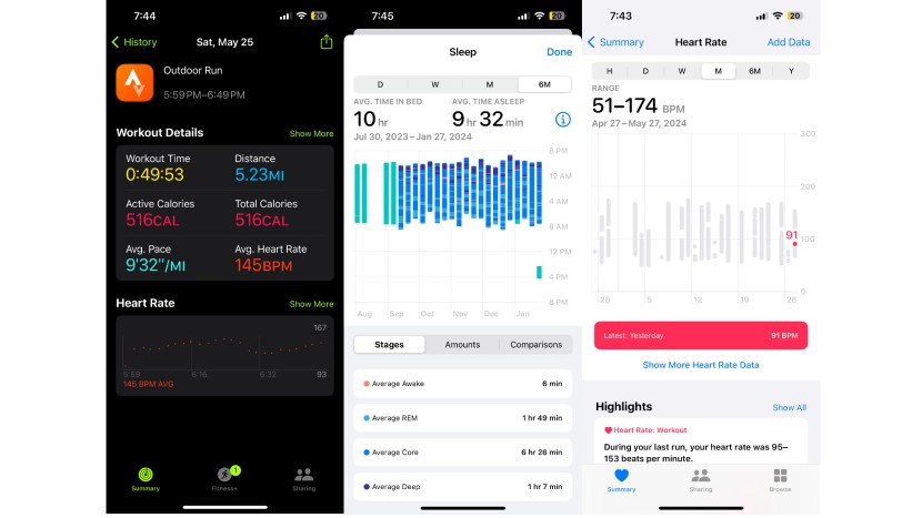 apple watch ultra 2 - we appreciate the clean and easy-to-read layout of the apple health...