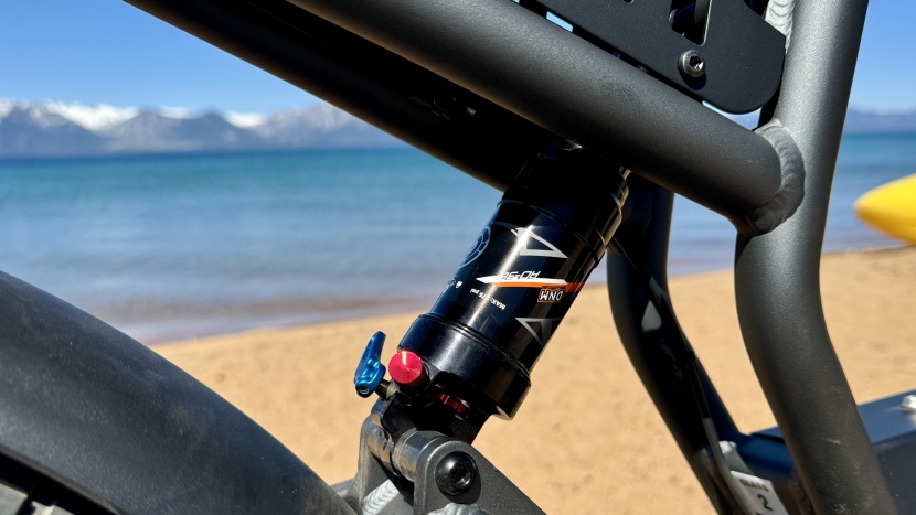 ride1up revv 1 fs - there&#039;s only 50mm of travel in this 190mm eye-to-eye shock but it...