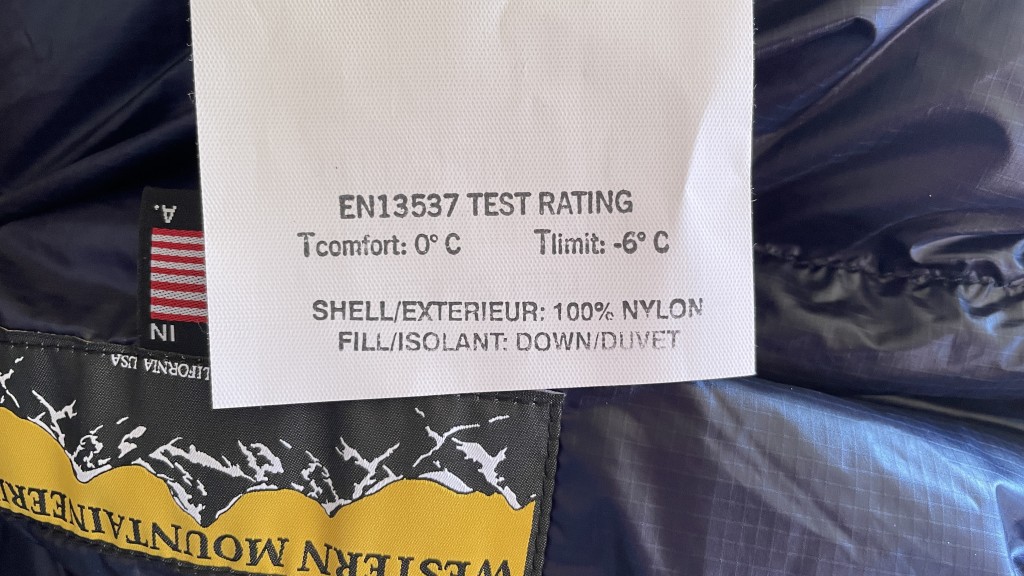 backpacking sleeping bag - the 21&Acirc;&deg;f en temperature rating was plenty warm for our chilly...