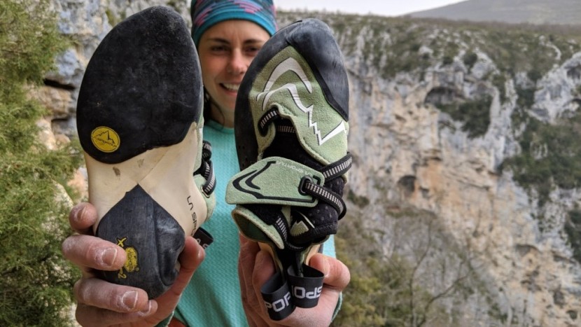 climbing shoes womens - the exterior tensioning system on the la sportiva futura also helps...