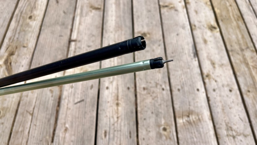 black diamond pursuit - metal shaft sections aren&#039;t light, but they last a long time.