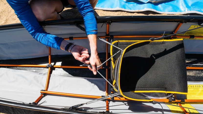 pakboats quest 150 - the quest seat is not adjustable, beyond choosing your preferred...