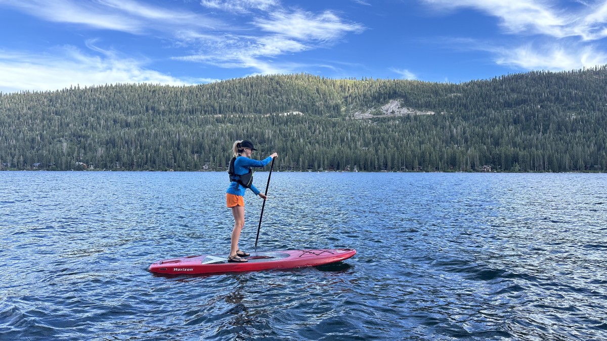 Lifetime Horizon 100 Review (Taking the Lifetime Horizon 100 out on a slightly choppy evening paddle.)