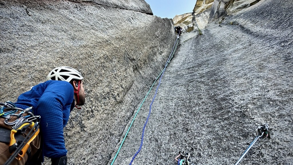 climbing nut - the pitches just below the boulder problem on the salathe sure had a...