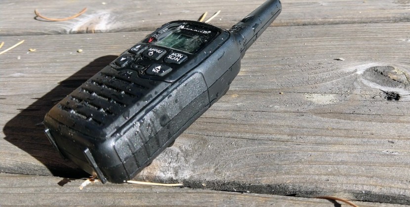 midland x-talker t10 - we were pleasantly surprised by the x-talker&#039;s water resistance.