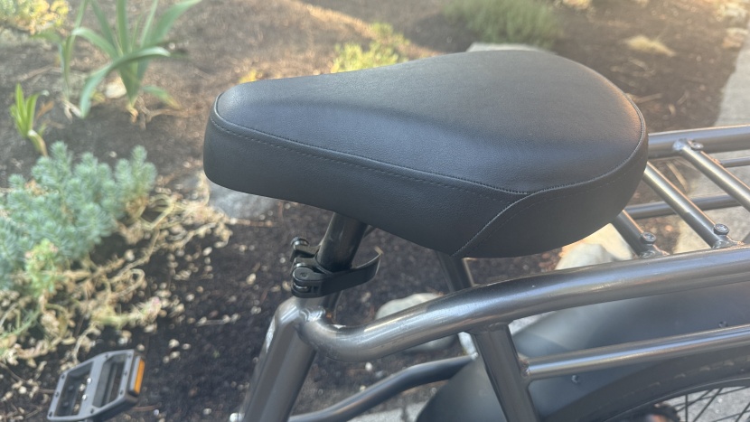 rad power radrunner 3 plus - a unique perch, it integrates well with the deck pad but it's a...