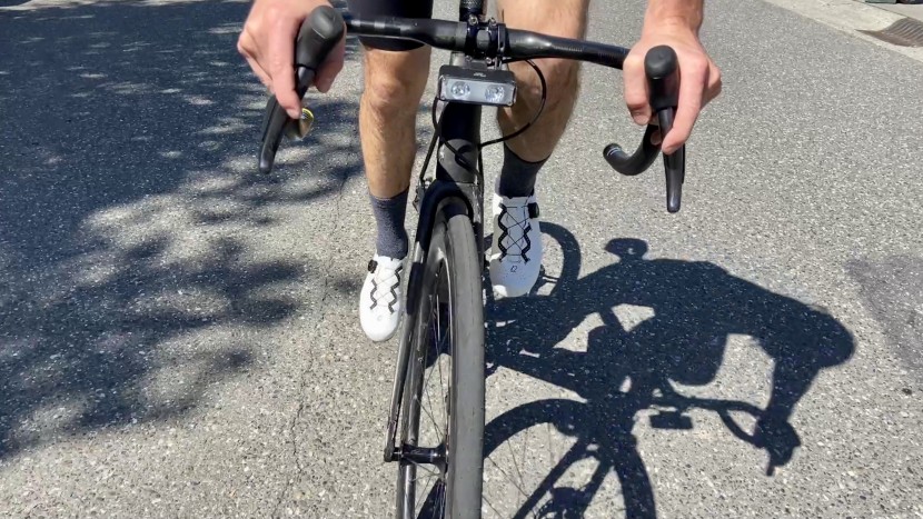 quoc escape road - out-of-the-saddle efforts caused the heel to lift and the upper to...