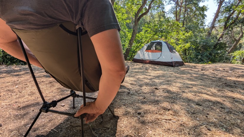 moon lence backpacking chair - chillin&#039;. it isn&#039;t perfect, but we still like this chair&#039;s...
