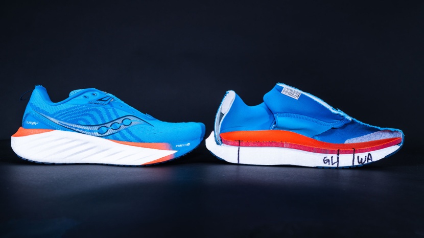 saucony triumph 22 - just look at all that foam.