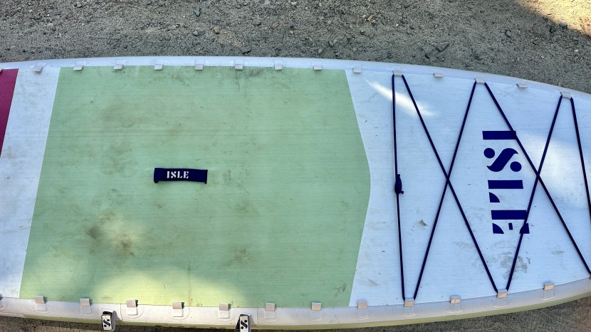 isle pioneer 3 - after just a few uses the deck padding is already pretty dirty and...