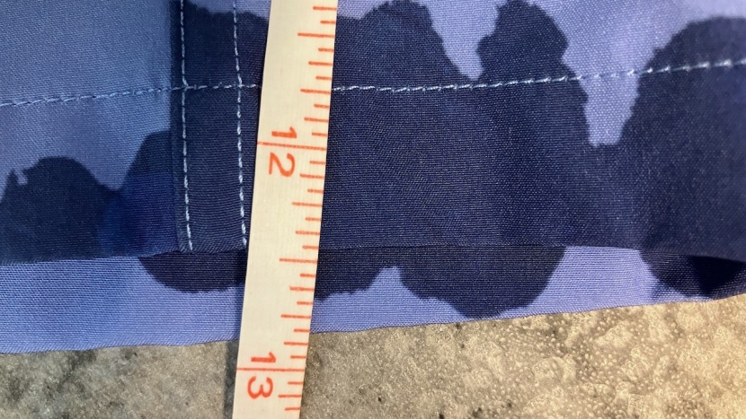each pair of shorts is carefully measured.