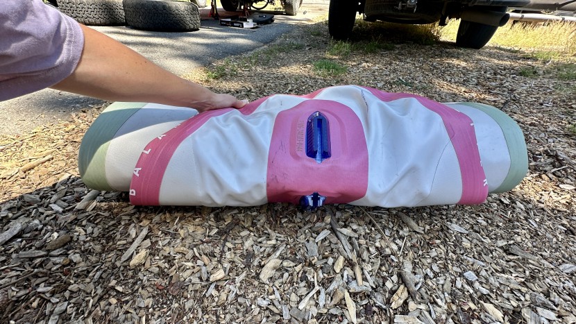 isle pioneer 3 - the split fin box always for easier roll up, without worry about...