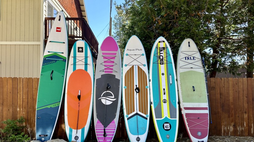 aqua plus thick - all of the inflatable sups we tested in our first round of reviews...