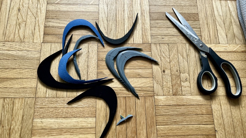 insoles - the aftermath of our insole trimming session.