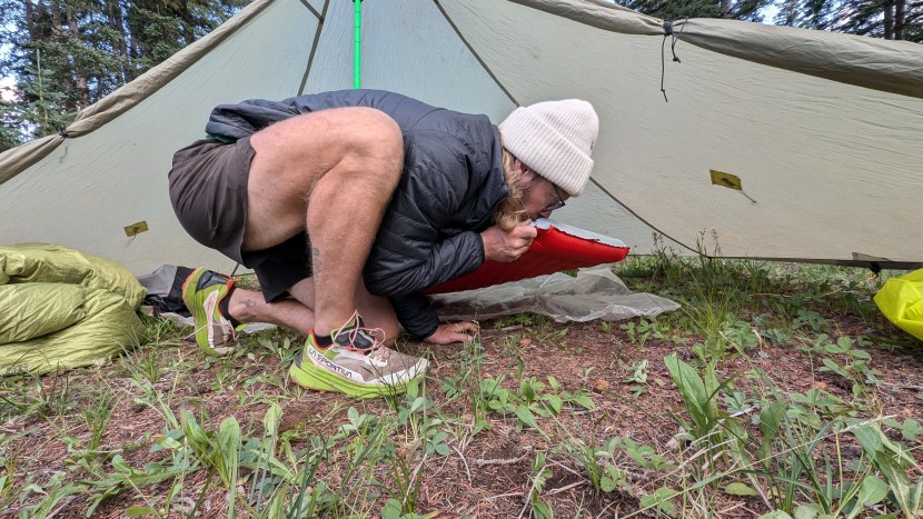 the nemo tensor all-season ultralight insulated is easy to inflate...