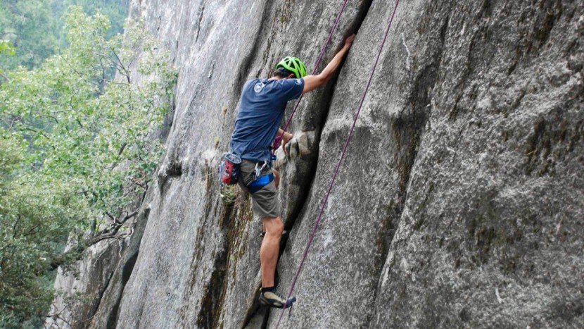 climbing rope - top-roping introduces the most ground-fall potential from rope...