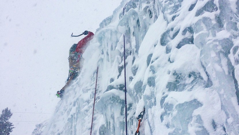 climbing rope - dry-treated ropes are necessary for ice climbing and other winter...