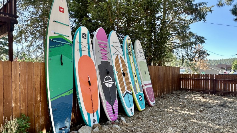 roc scout - lineup of our first round of inflatable boards that we tested in 2024.