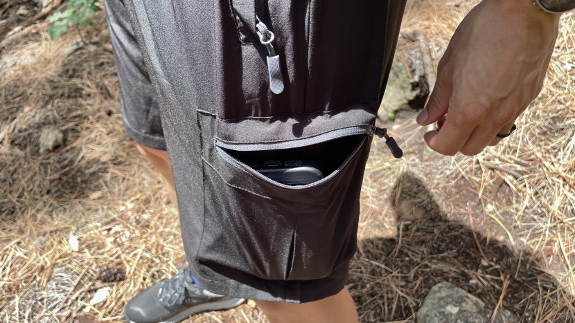 pockets fit our phones and the stretch is good, but maybe too good...