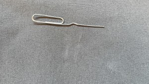 Markings left by the paperclip are faint, but nothing seemed to snag...