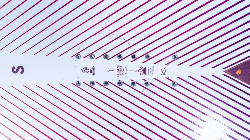 snowboard womens - the jones stratos has a special set of mounting holes called &quot;float...