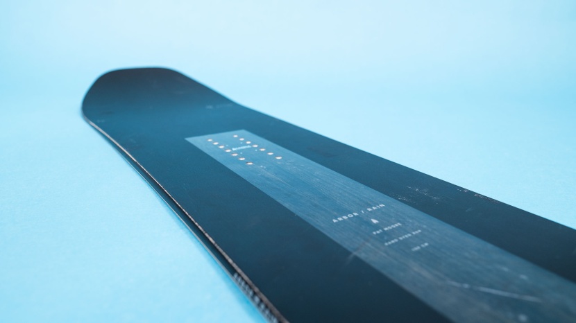 arbor candle rain - the board&#039;s stiff, cambered profile and longer sidecut enabled...