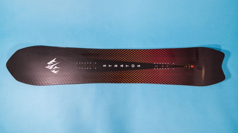 snowboard - a volume-shifted snowboard can be seen by its wider footprint...