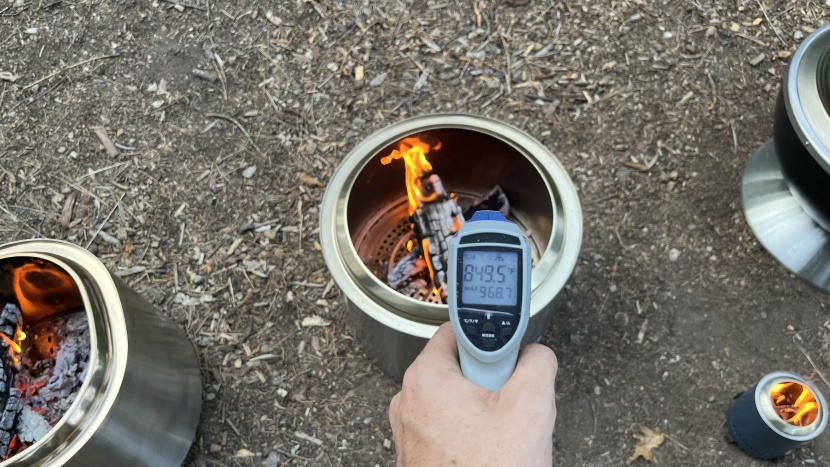 solo stove bonfire 2.0 - even before reaching its peak burn phase, the bonfire got up to high...