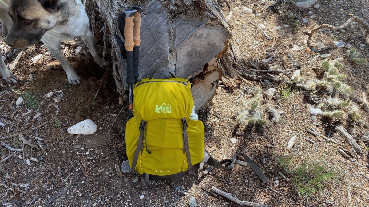 REI Co-op Flash 22L - Women's Review (The Flash can be fully loaded up for a long day on the trail (left) or cinched down with just the basics for a trail...)