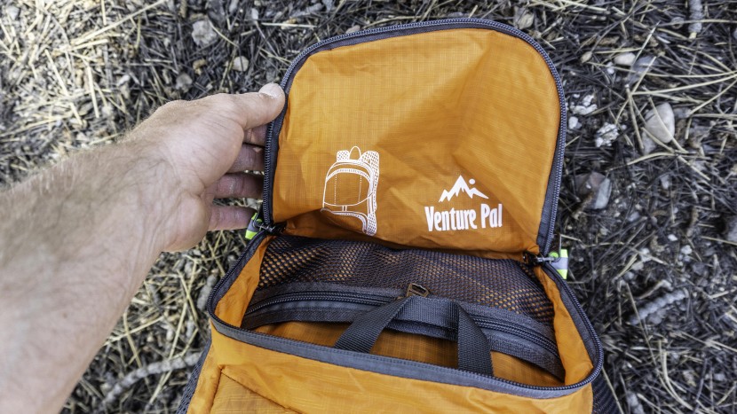 venture pal 35l - we were very impressed that the entire pack fits into this exterior...
