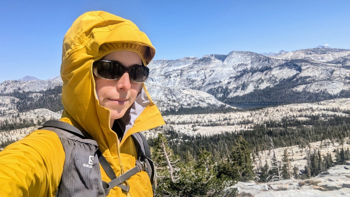 Rab Kinetic 2.0 - Women's Review (The hood on the Kinetic 2.0 is perfect for keeping rain off your face, and the elastic face lining around the forehead...)