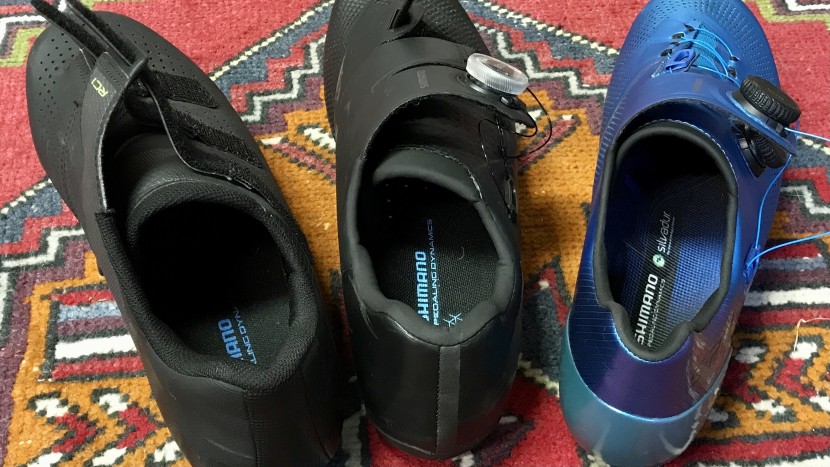 shimano s-phyre sh-rc903 - the tongueless design that shimano uses on all of its shoes helps...