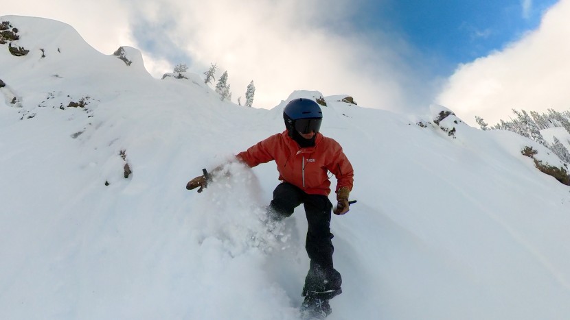 cardiff goat enduro - the goat thrived in the majority of powder-filled slopes.