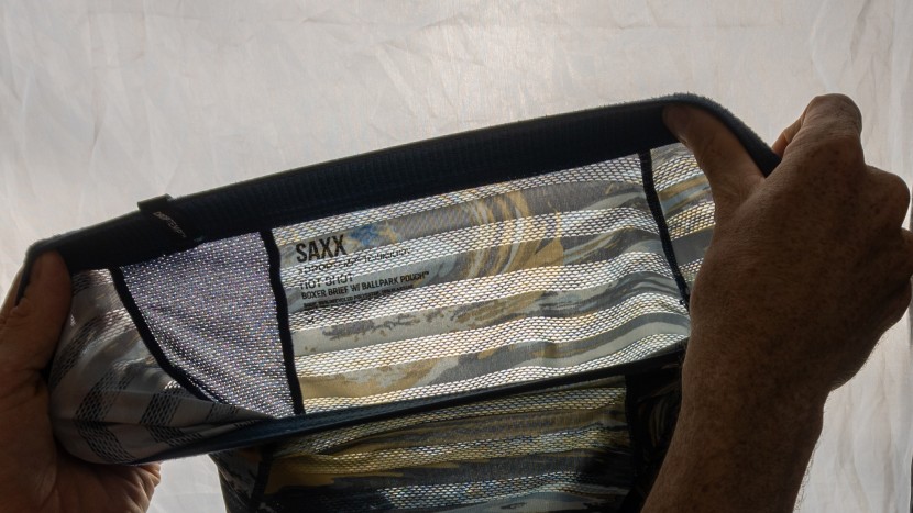 travel underwear - the saxx droptemp cooling mesh uses a variety of fabrics of...