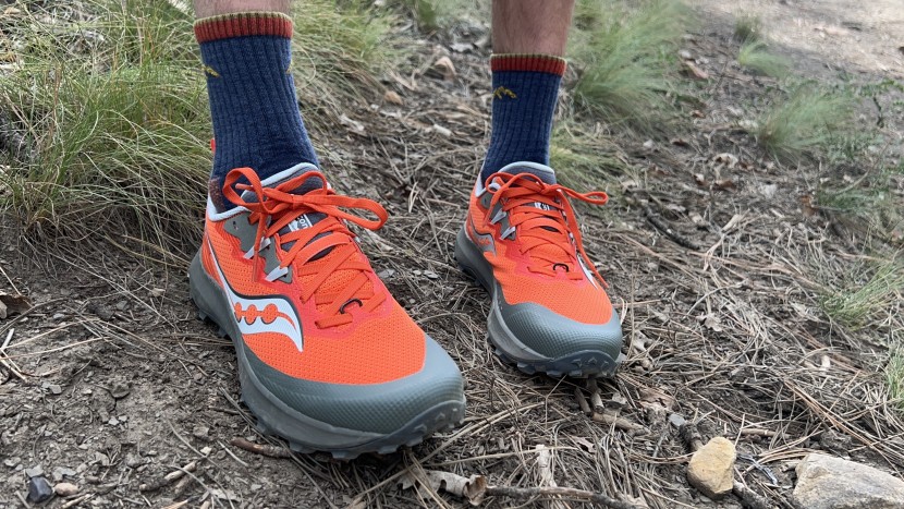 saucony peregrine 14 - the lower stack on the peregrine 14 maintains stability even with...