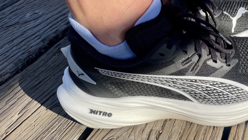 puma deviate nitro 3 for women - the thickness of the heel and generously bouncy midsole make the...