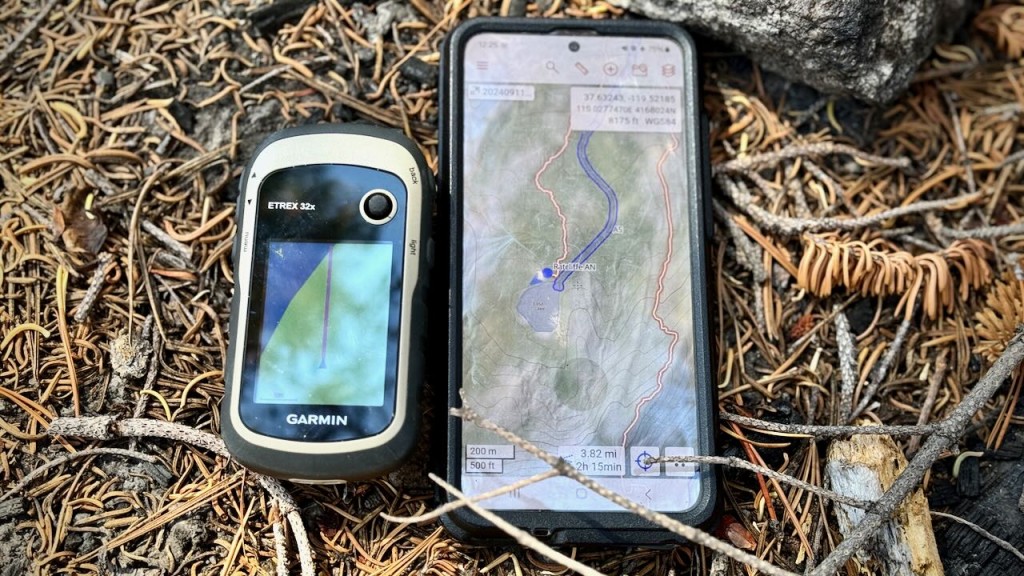 handheld gps - the etrex 32x comes with pre-downloaded maps. this photo is a...