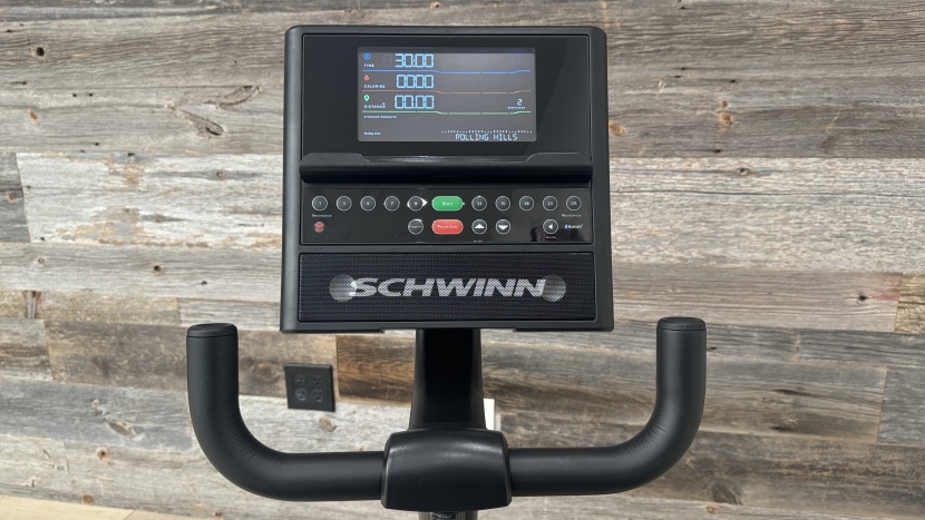 schwinn 290 recumbent bike - relatively simple controls and a 7.25&quot; screen that provides a wealth...