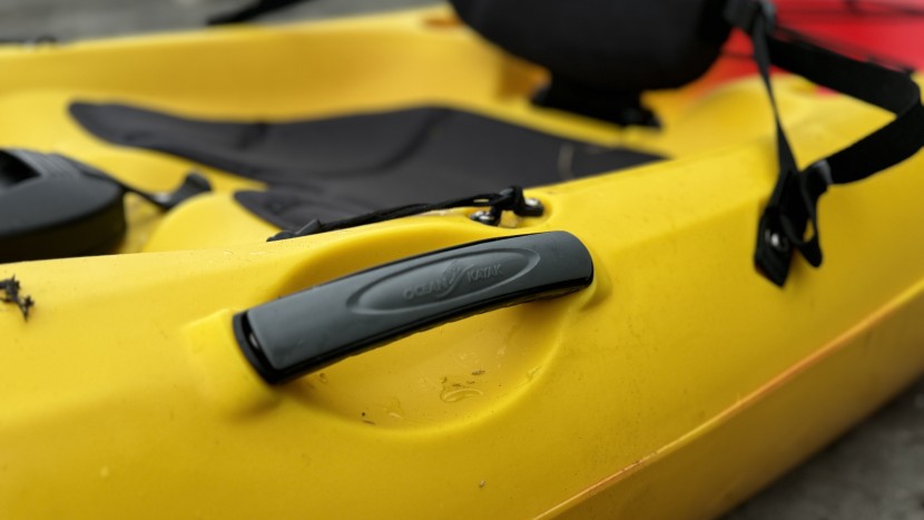 ocean kayak malibu 11.5 - the handles on the malibu have a slight edge where the rubber...