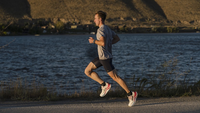 hoka skyward x - the skyward does track reasonably well at a relaxed pace.