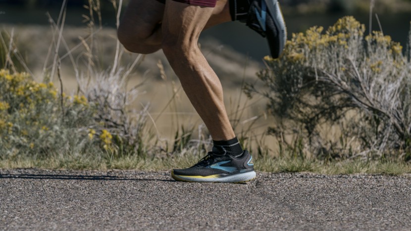 brooks ghost 16 - the shoe doesn't compress as much as we expect from more modern foams.