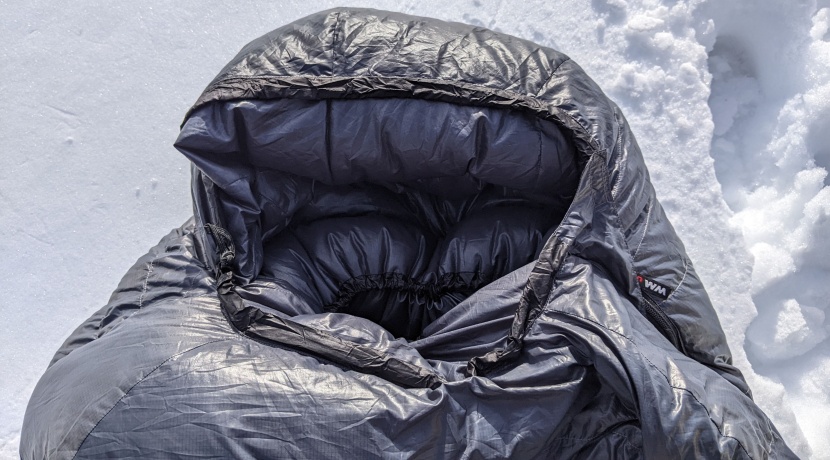 the hood design of the western mountaineering kodiak mf. the...