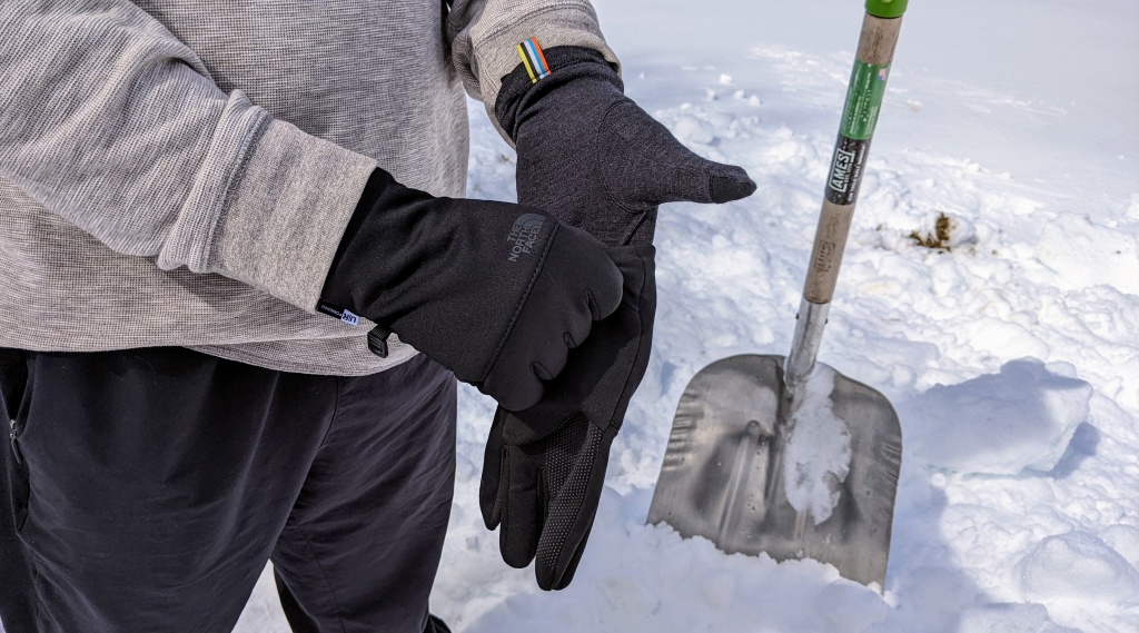 Shoveling gloves on sale