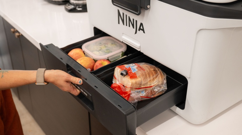 cooler - the ninja dry zone drawer is an uncommon but invoative approach to...