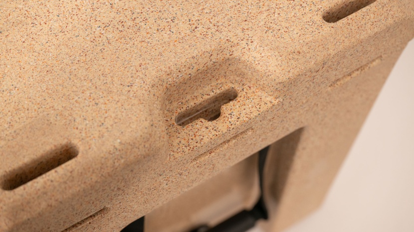 canyon outfitter 55 v2 - the middle of the canyon 55&#039;s lid is molded to accept a lock for...