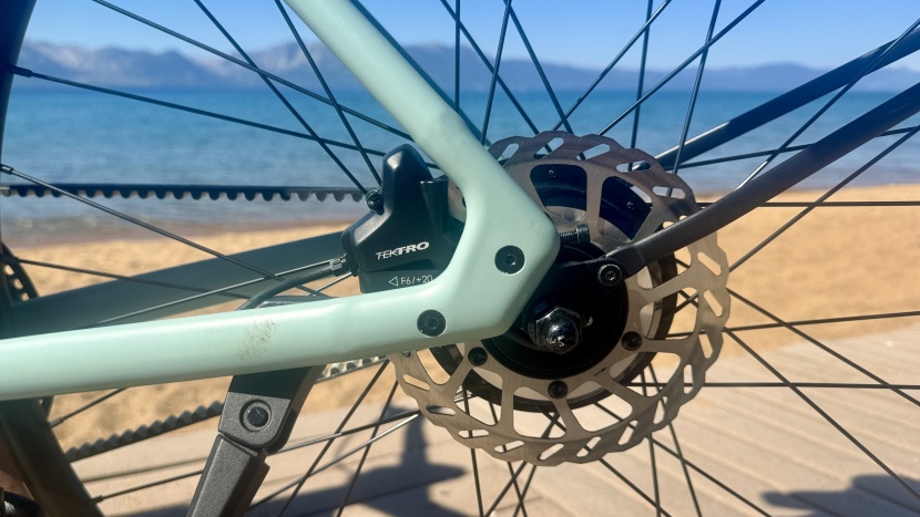 a lot is going on in this photo, but ride1up keeps the appearance...