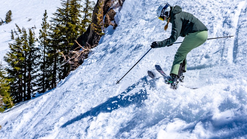 armada reliance 92 ti - you can see how easily the ski flexes, which makes it difficult to...