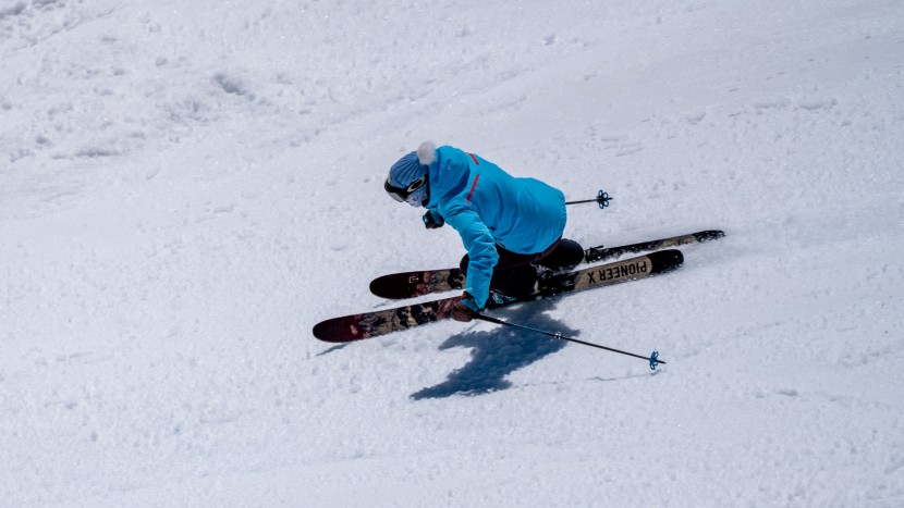 icelantic pioneer x - this ski definitely prefers to set an edge and rip through a carve...