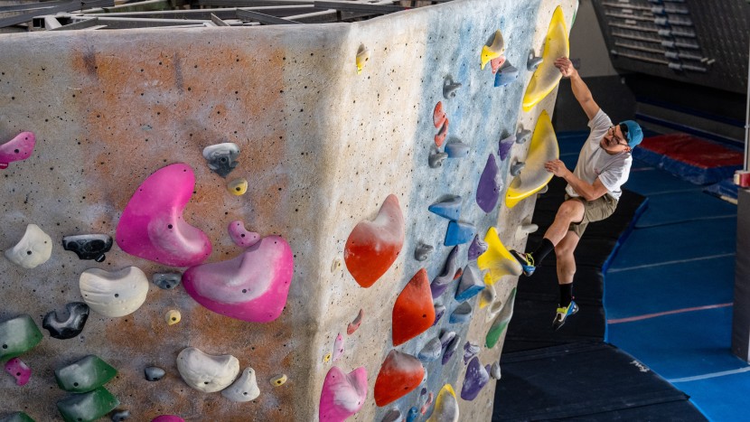 it may be blasphemy to climb with socks, but the thin smartwool...